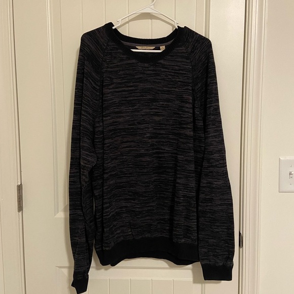 EUC | Paradise Collection men’s crewneck black gray sweater winter cold‎ knit XL - Picture 1 of 6